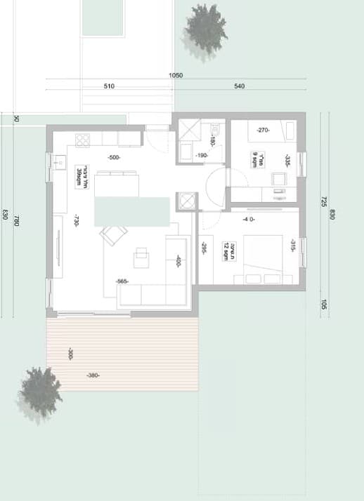 בית פרטי 3 חדרים