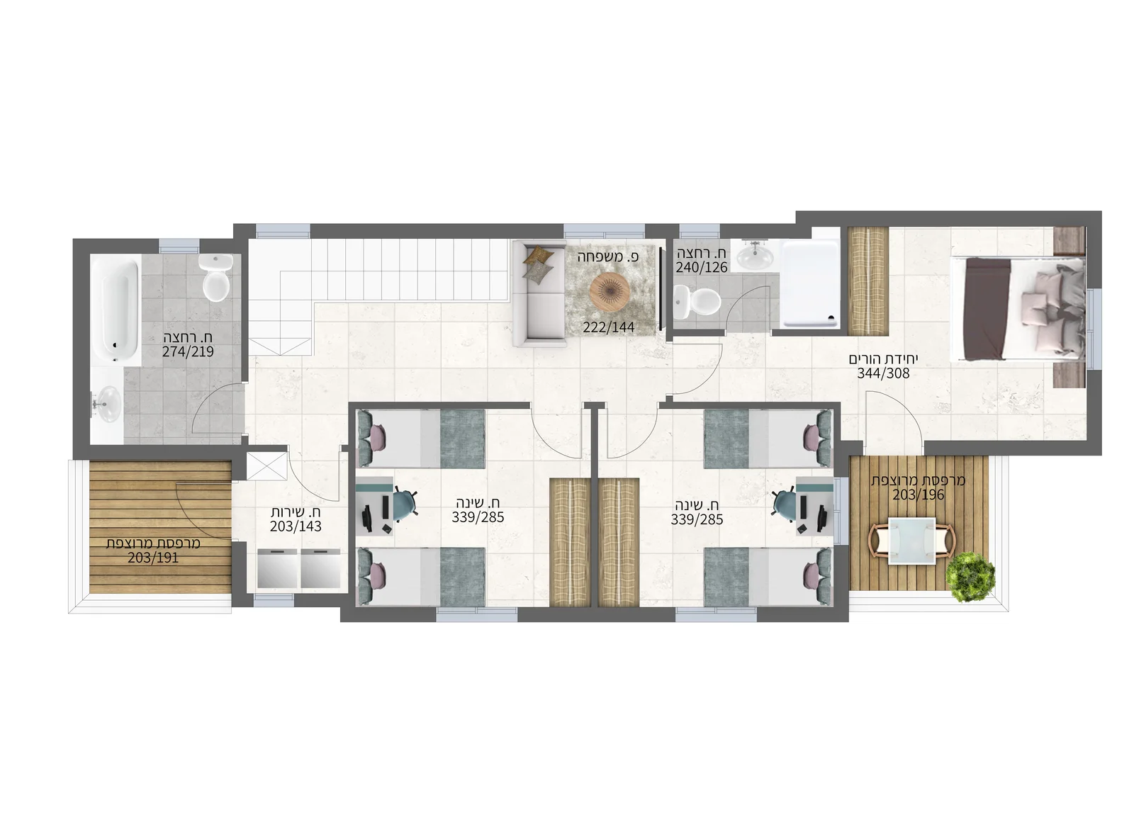 דגם ערבה (קומה ב)