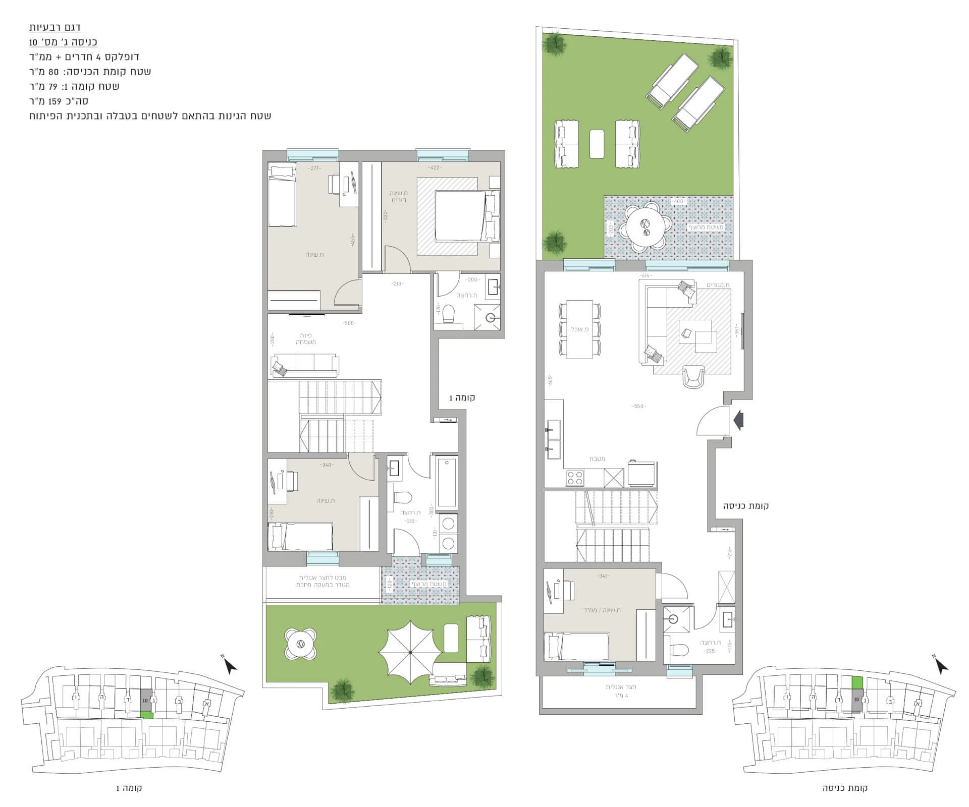 דירת גן ברביעיות