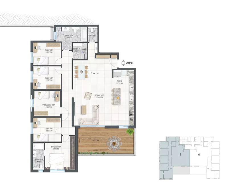 אלה - 6 חדרים