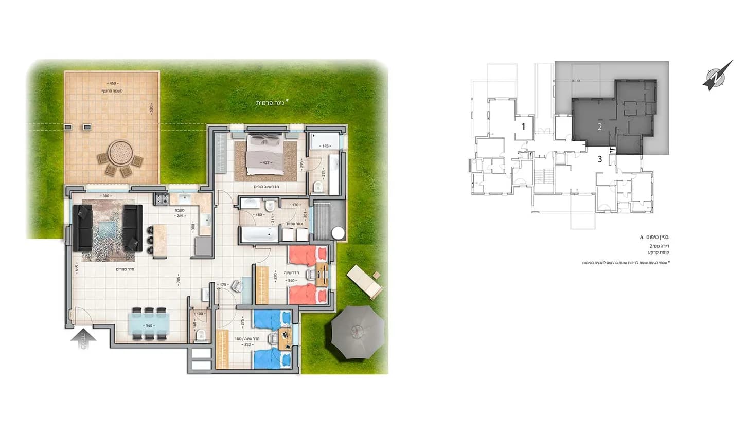 בניין A - קרקע