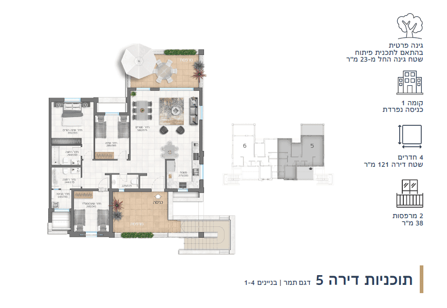 דירת 4 חדרים