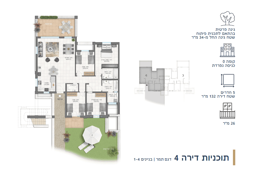 דירת 4 חדרים