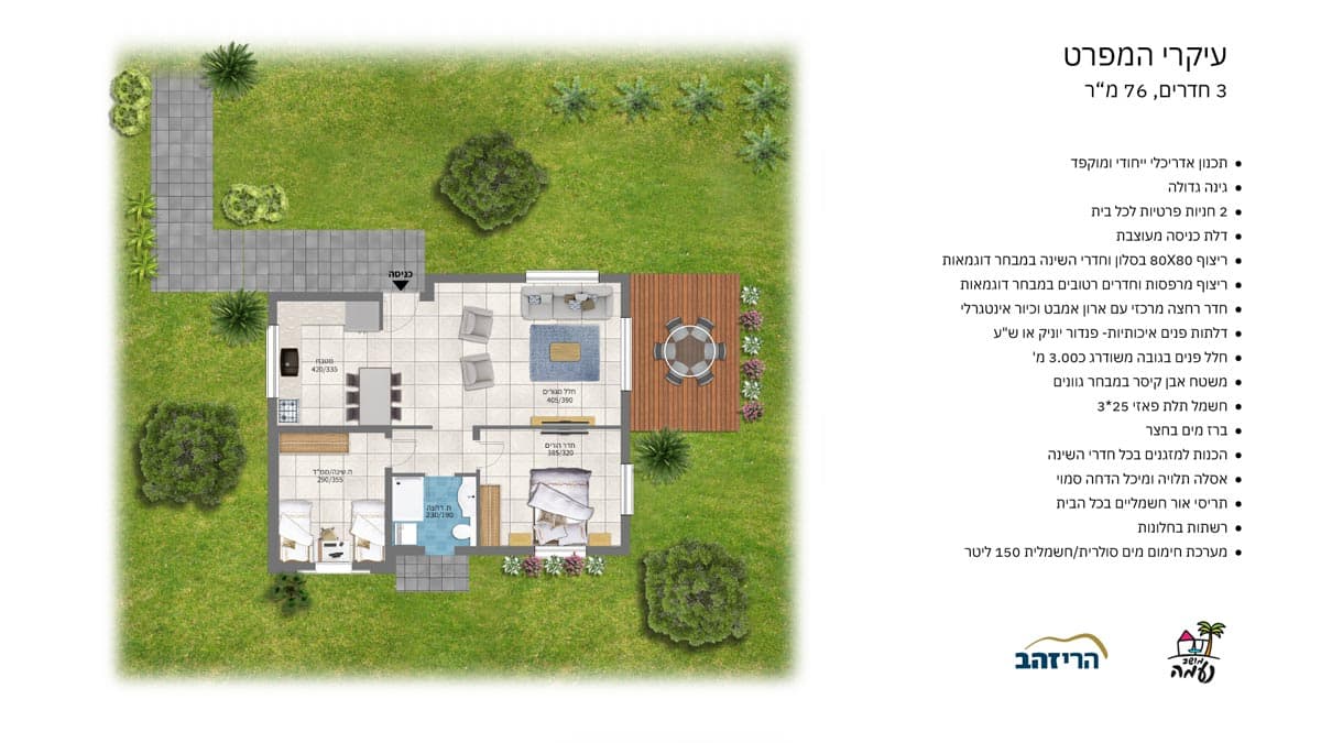 דגם 3 חדרים