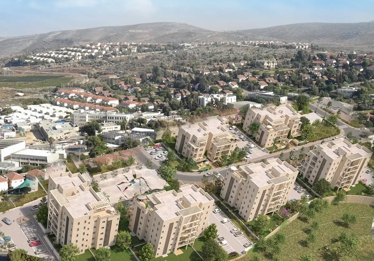 תמונת הדמייה השכונה החדשה בעופרה